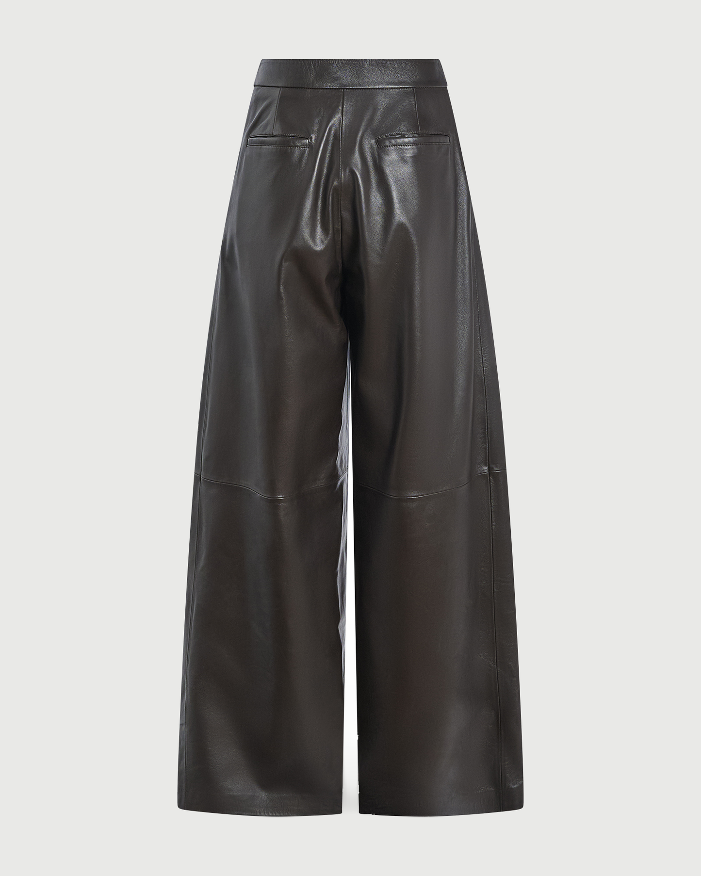Wide lambskin leather pants - Yves Salomon - New Fall Winter Collection