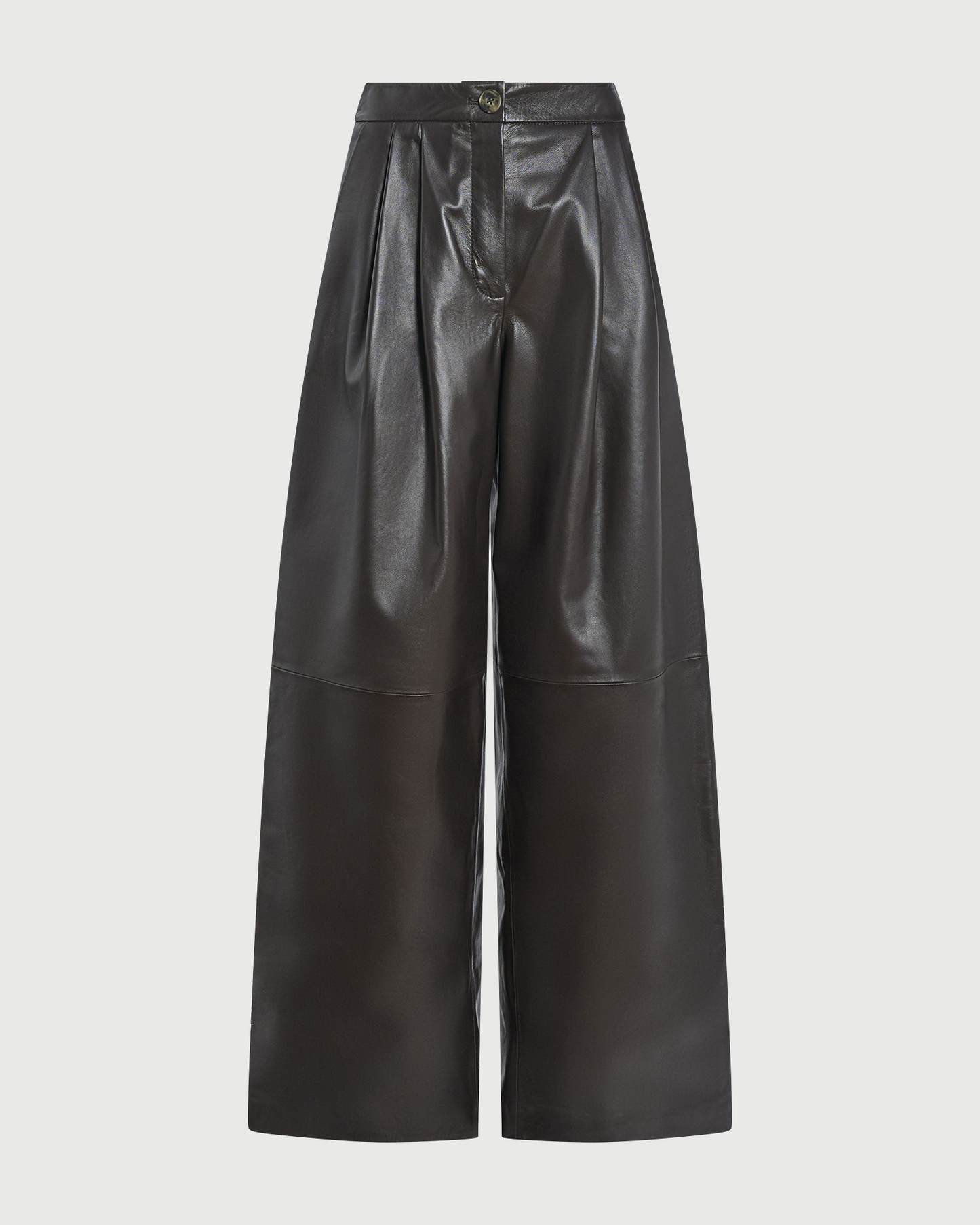 Wide lambskin leather pants - Yves Salomon - New Fall Winter Collection