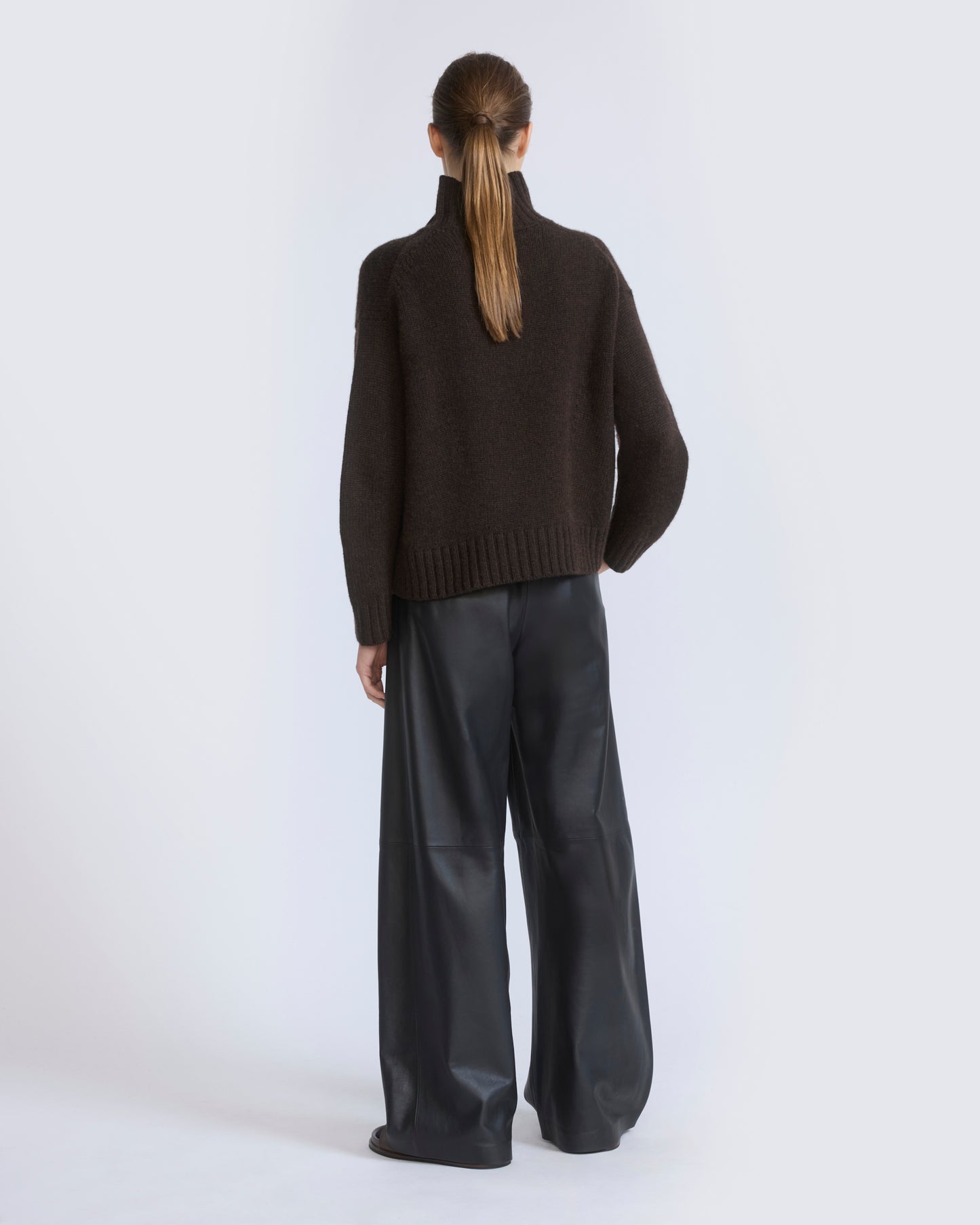 Wide lambskin leather pants - Yves Salomon - New Fall/Winter Collection