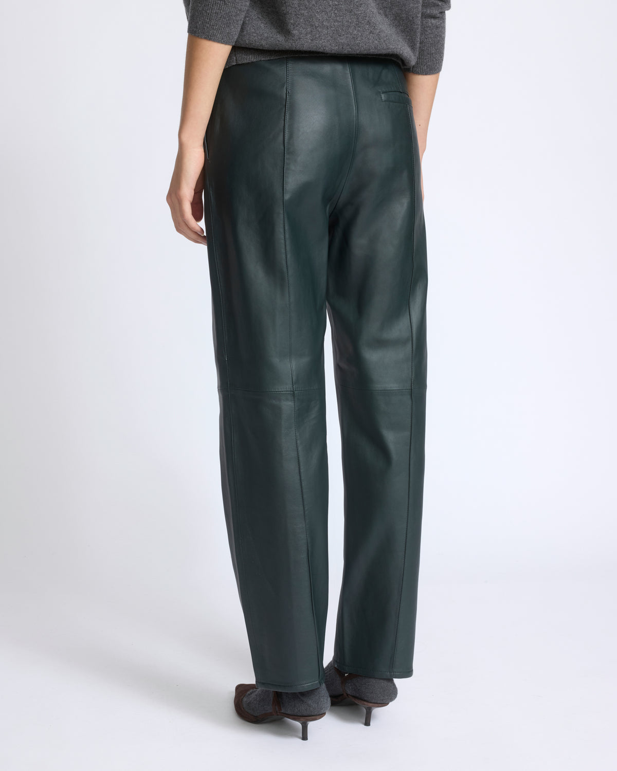 Tailored lambskin leather trousers - Yves Salomon - New Fall/Winter Collection