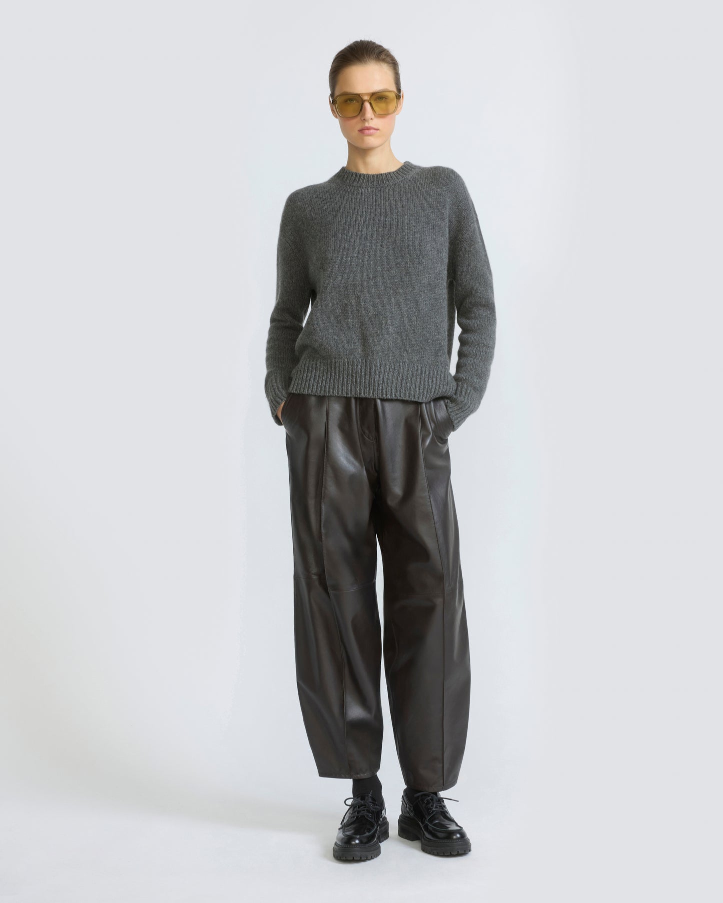 Lambskin leather balloon pants - Yves Salomon - New Fall/Winter Collection