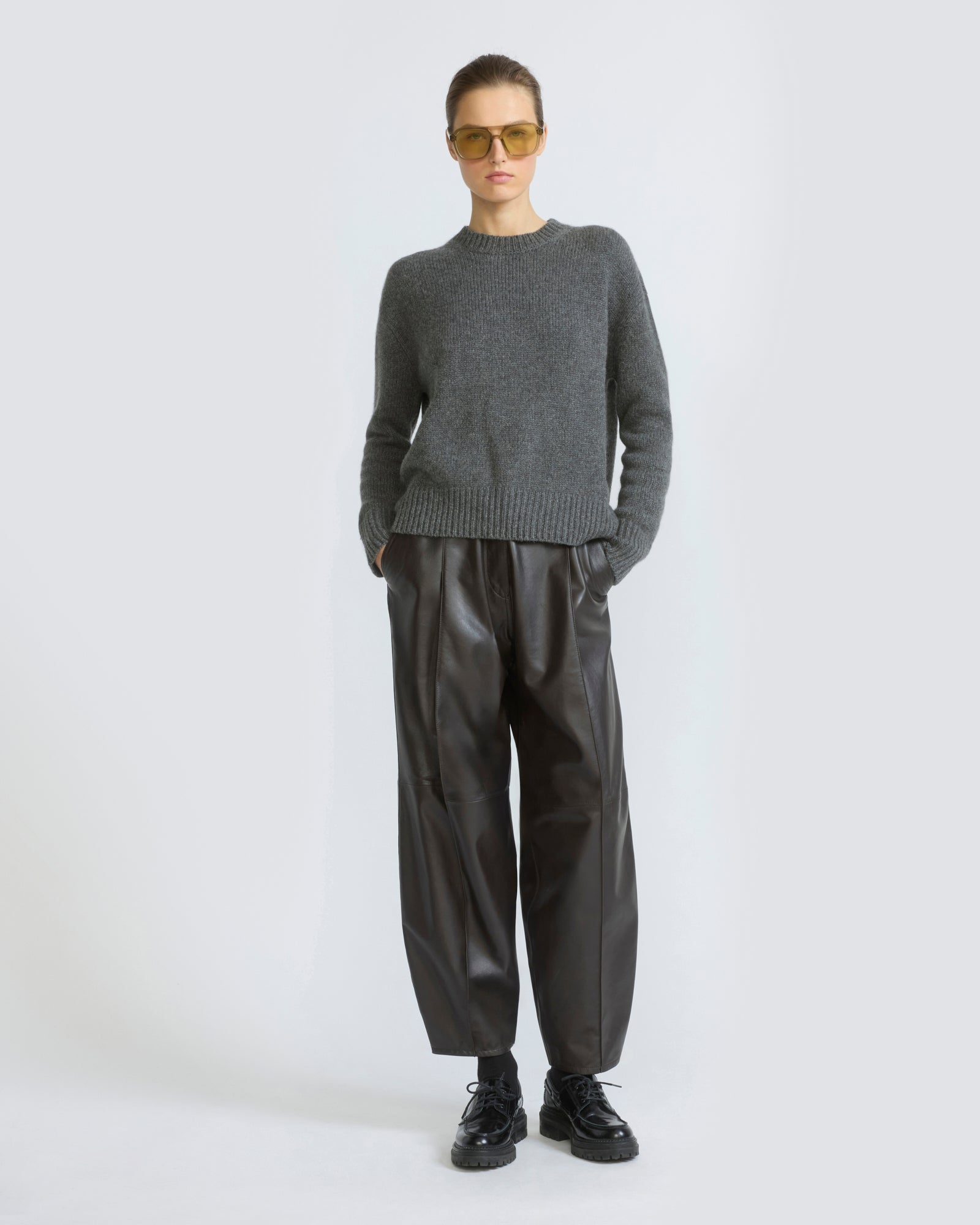 Lambskin leather balloon pants - Yves Salomon - New Fall/Winter Collection