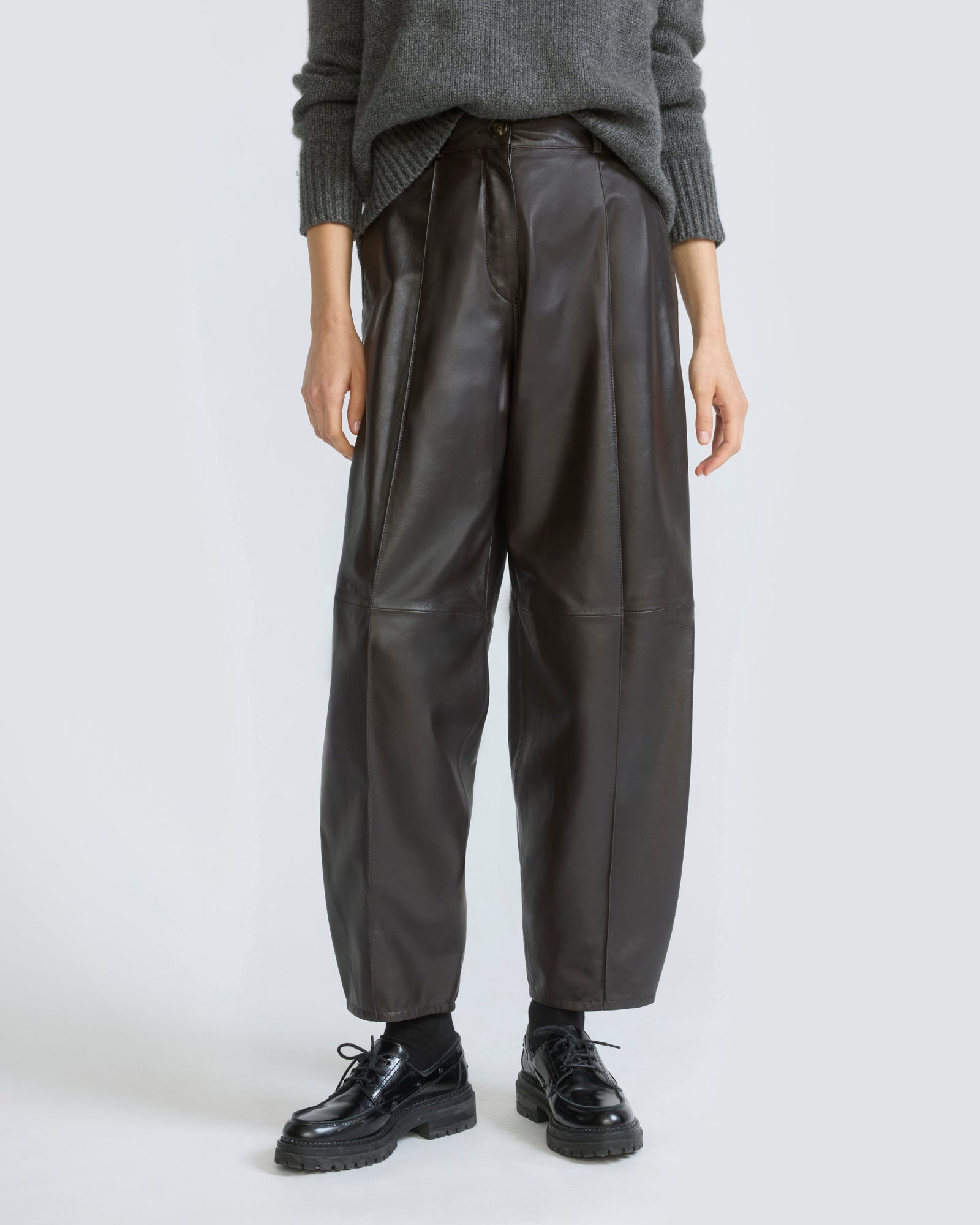 Lambskin leather balloon pants - Yves Salomon - New Fall/Winter Collection