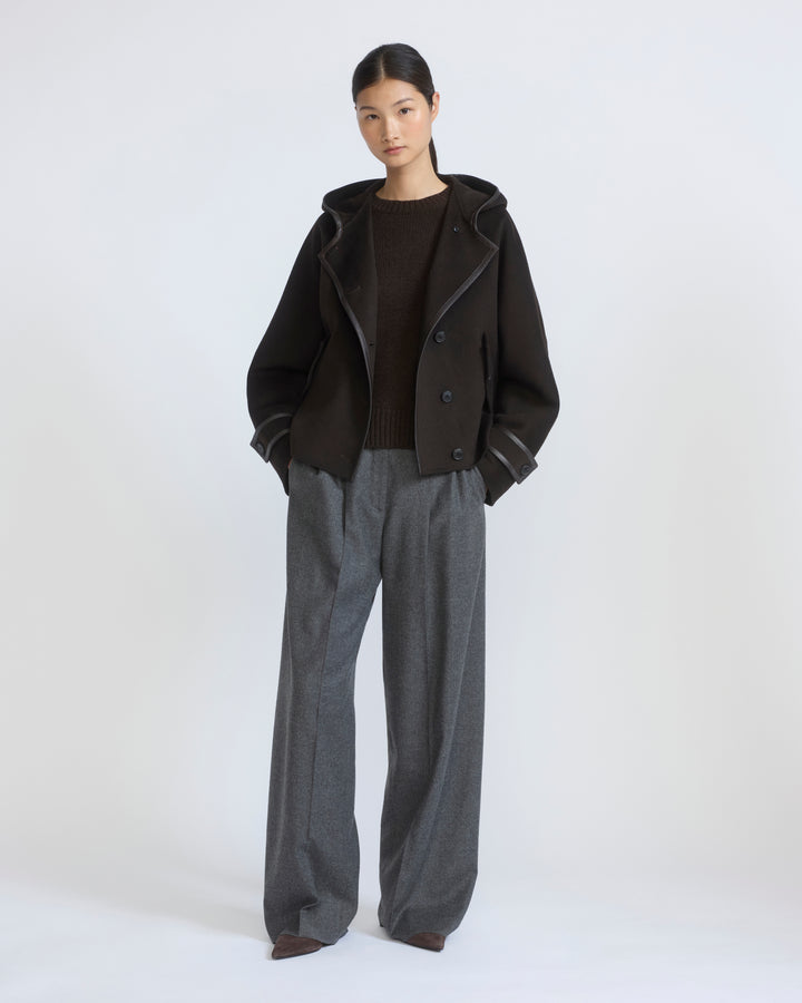 Double-sided cashmere wool hooded jacket - Yves Salomon - New Fall/Winter Collection