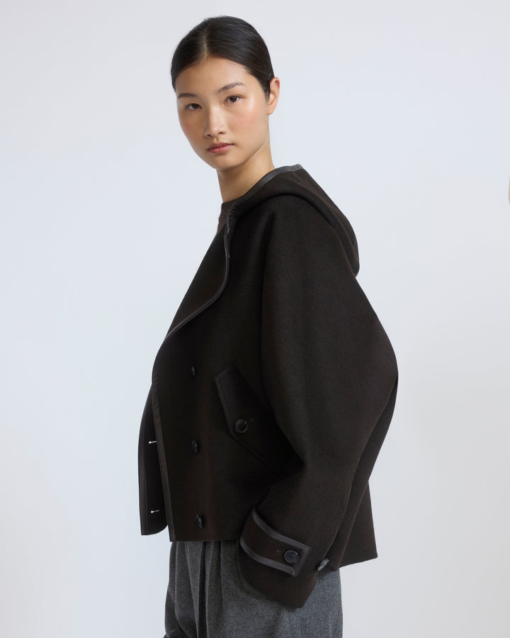 Double-sided cashmere wool hooded jacket - Yves Salomon - New Fall/Winter Collection