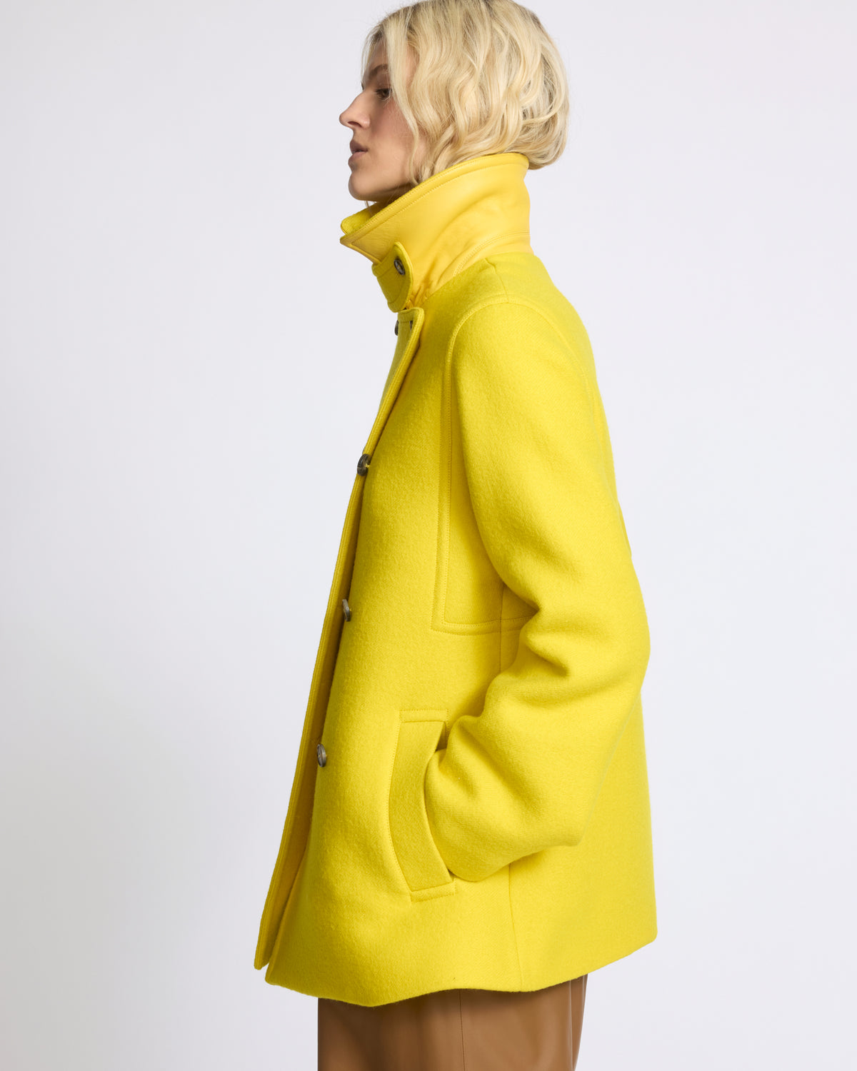 Wool cloth pea coat - Yves Salomon - New Fall/Winter Collection