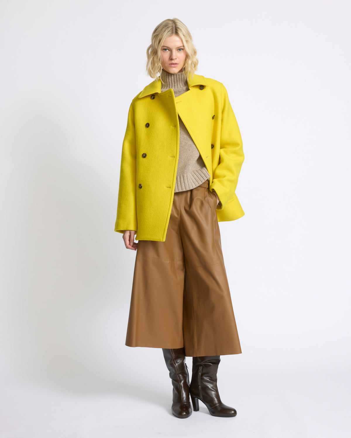 Wool cloth pea coat - Yves Salomon - New Fall/Winter Collection