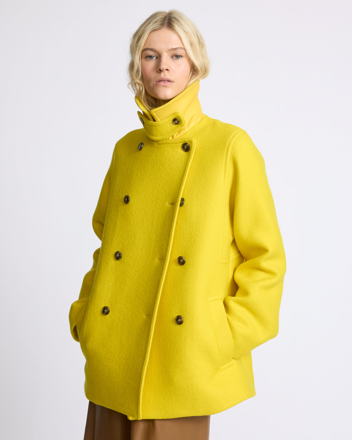 Wool cloth pea coat - Yves Salomon - New Fall/Winter Collection