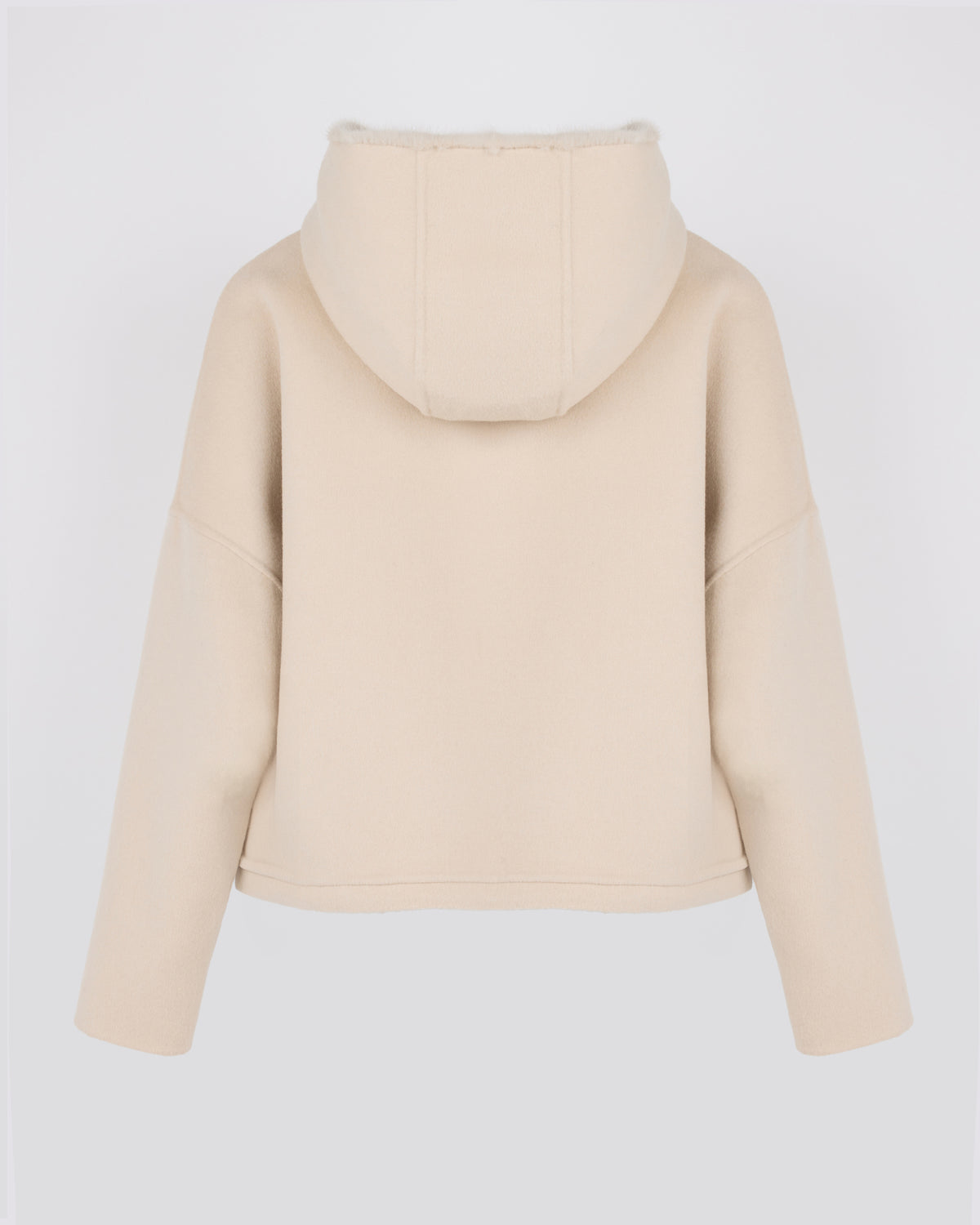 Double-sided cashmere wool hooded jacket with mink fur - Yves Salomon - New Fall/Winter Collection