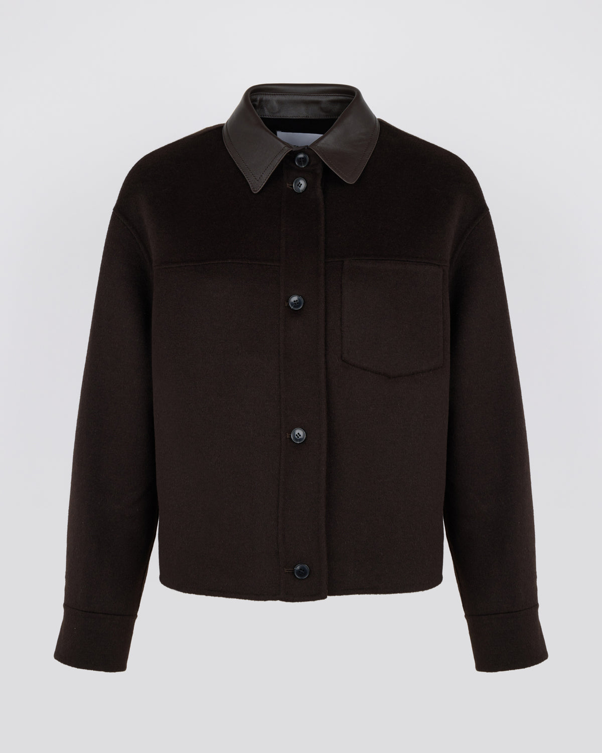 Short double-sided cashmere wool shirt - Yves Salomon - New Fall/Winter Collection