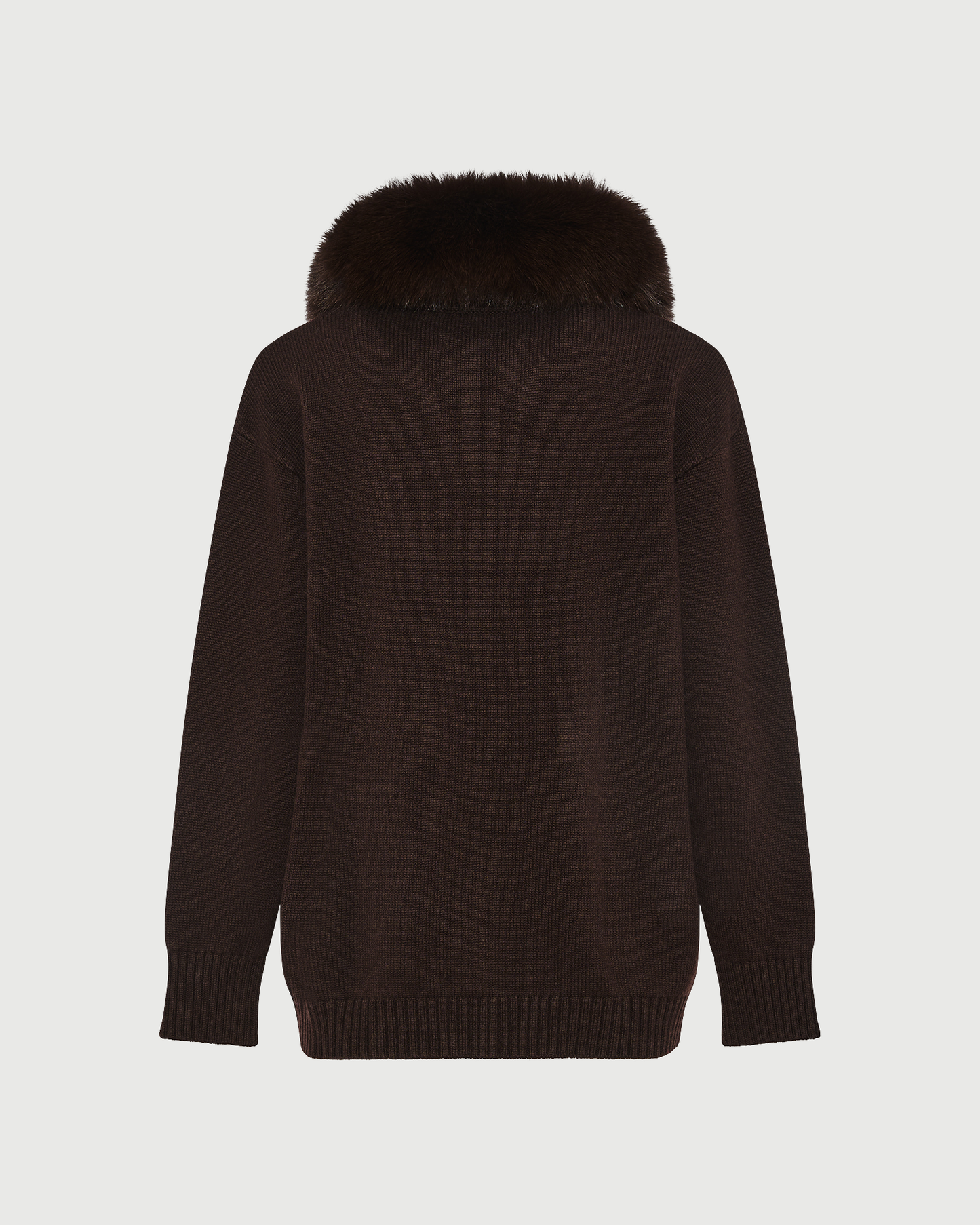 Merino knit jacket with fox fur - Yves Salomon - New Fall Winter Collection