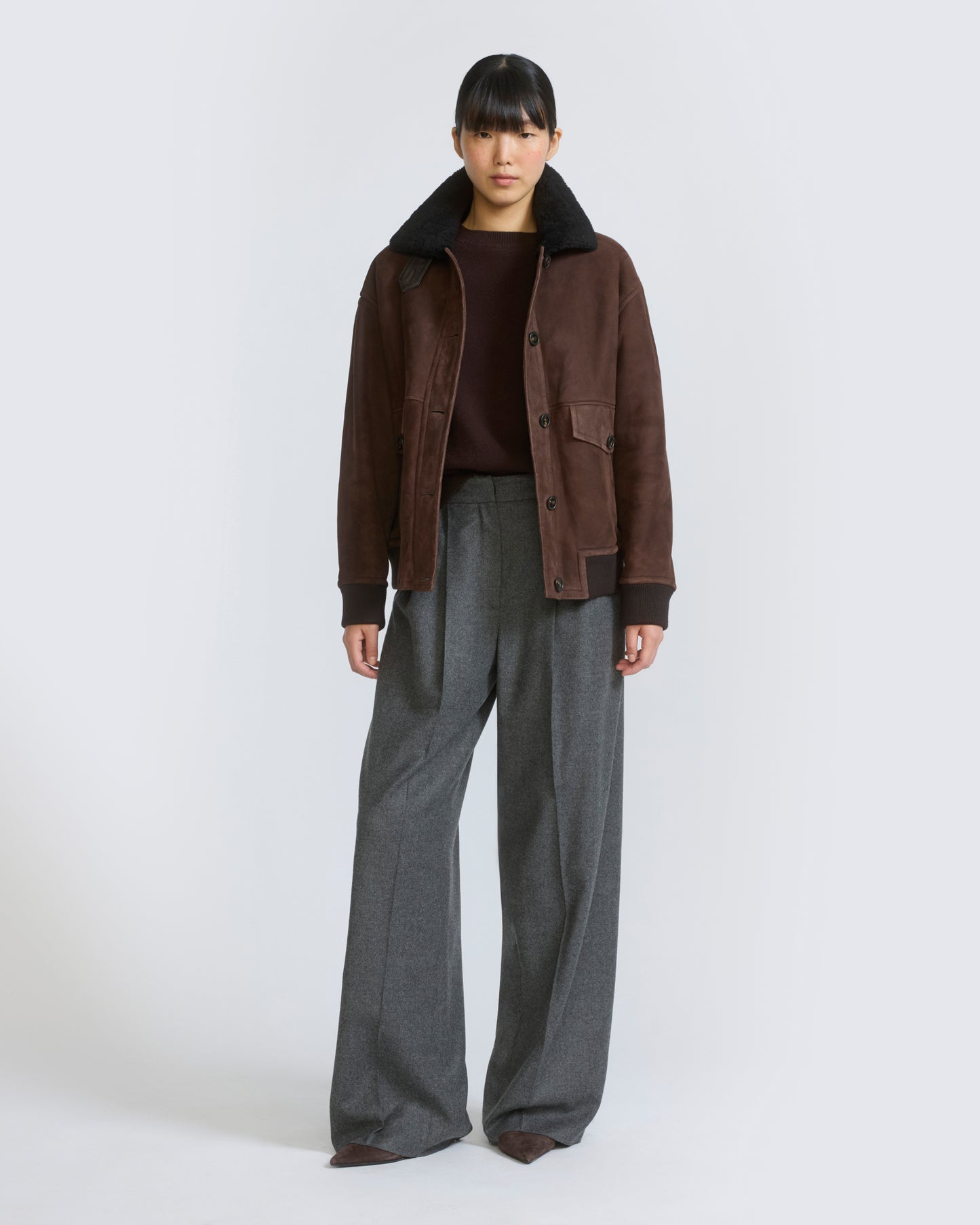 Lambskin shearling bomber jacket - Yves Salomon - New Fall/Winter Collection