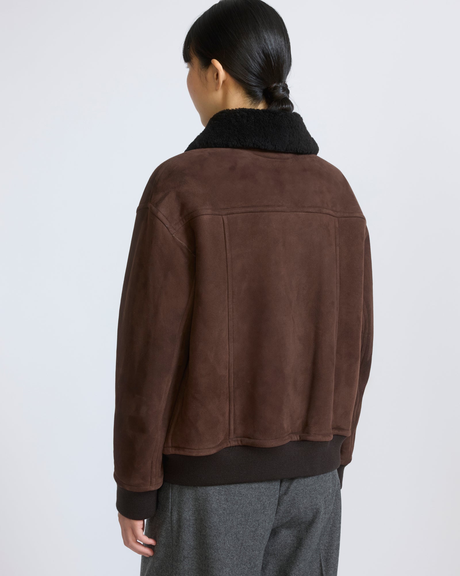 Lambskin shearling bomber jacket - Yves Salomon - New Fall/Winter Collection