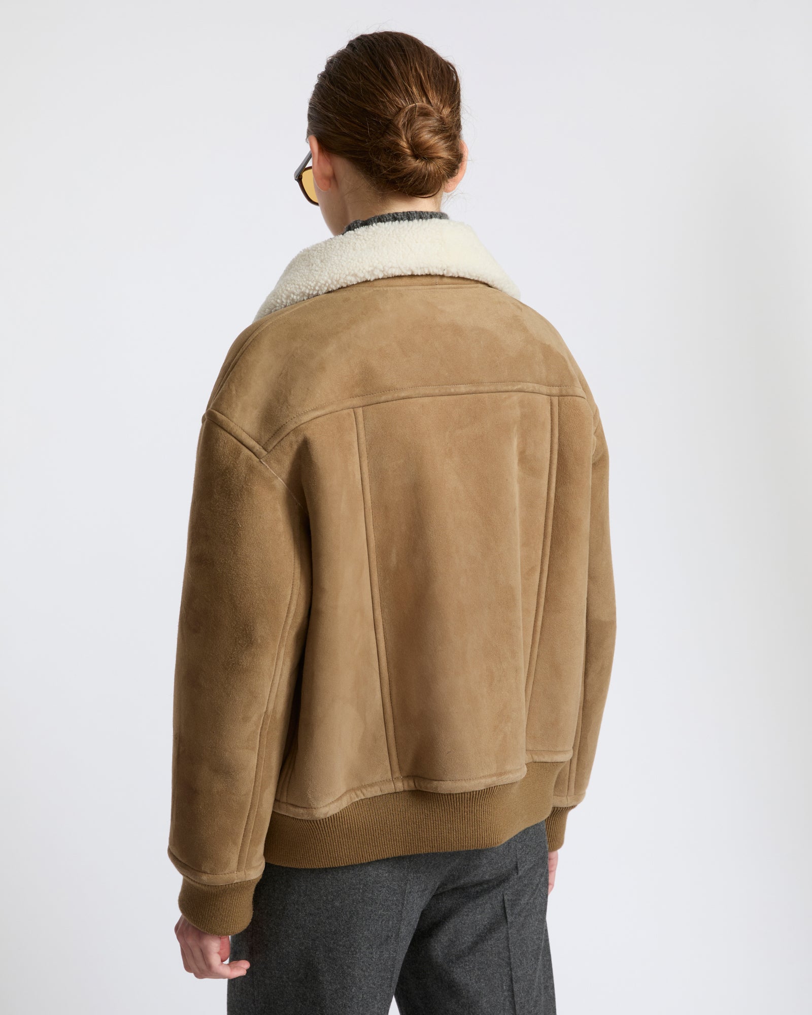 Lambskin shearling bomber jacket - Yves Salomon - New Fall Winter Collection