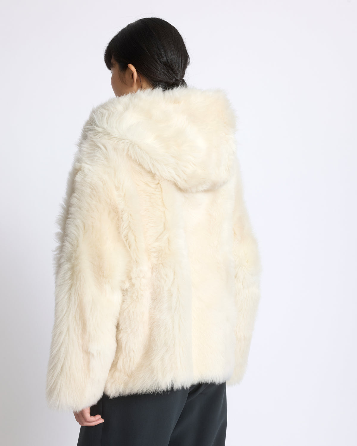 Reversible hooded Toscana lambskin shearling jacket - Yves Salomon - New Fall/Winter Collection