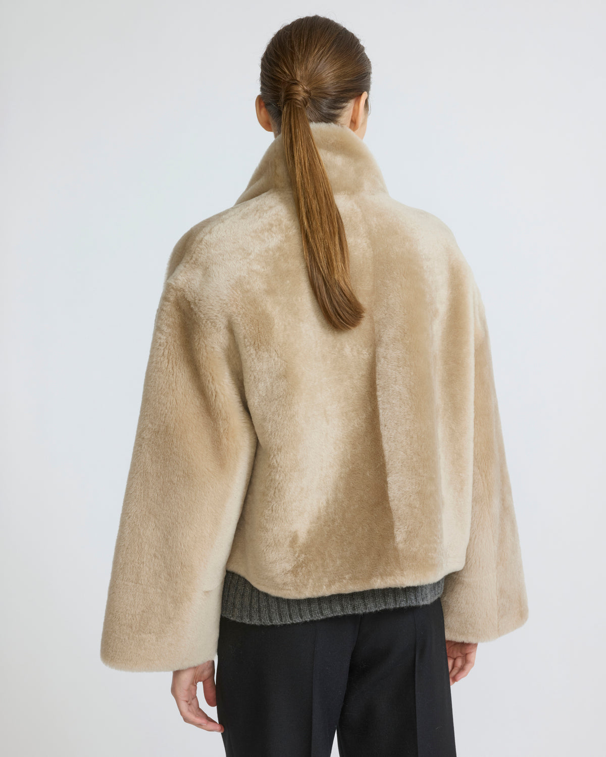 Reversible short Lacon lambskin shearling jacket - Yves Salomon - New Fall/Winter Collection