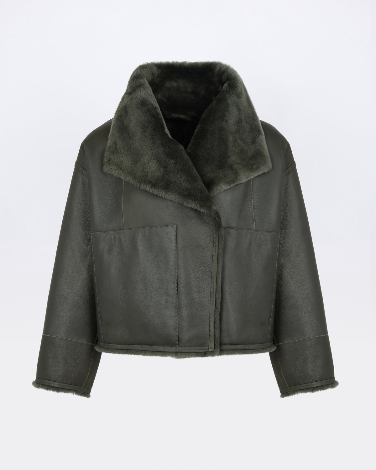 Reversible short Lacon lambskin shearling jacket - Yves Salomon - New Fall/Winter Collection
