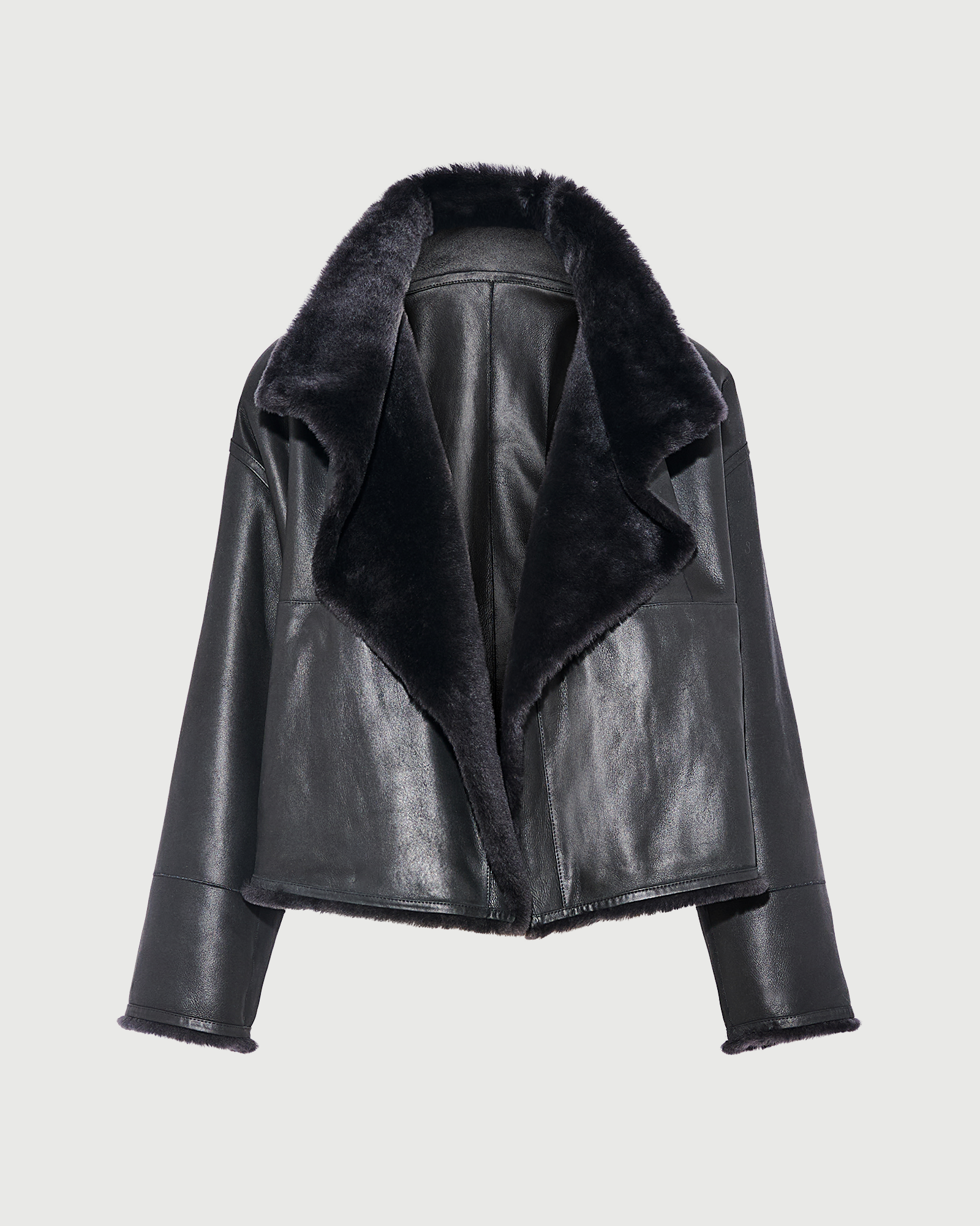 Reversible short Lacon lambskin shearling jacket - Yves Salomon - New Fall Winter Collection