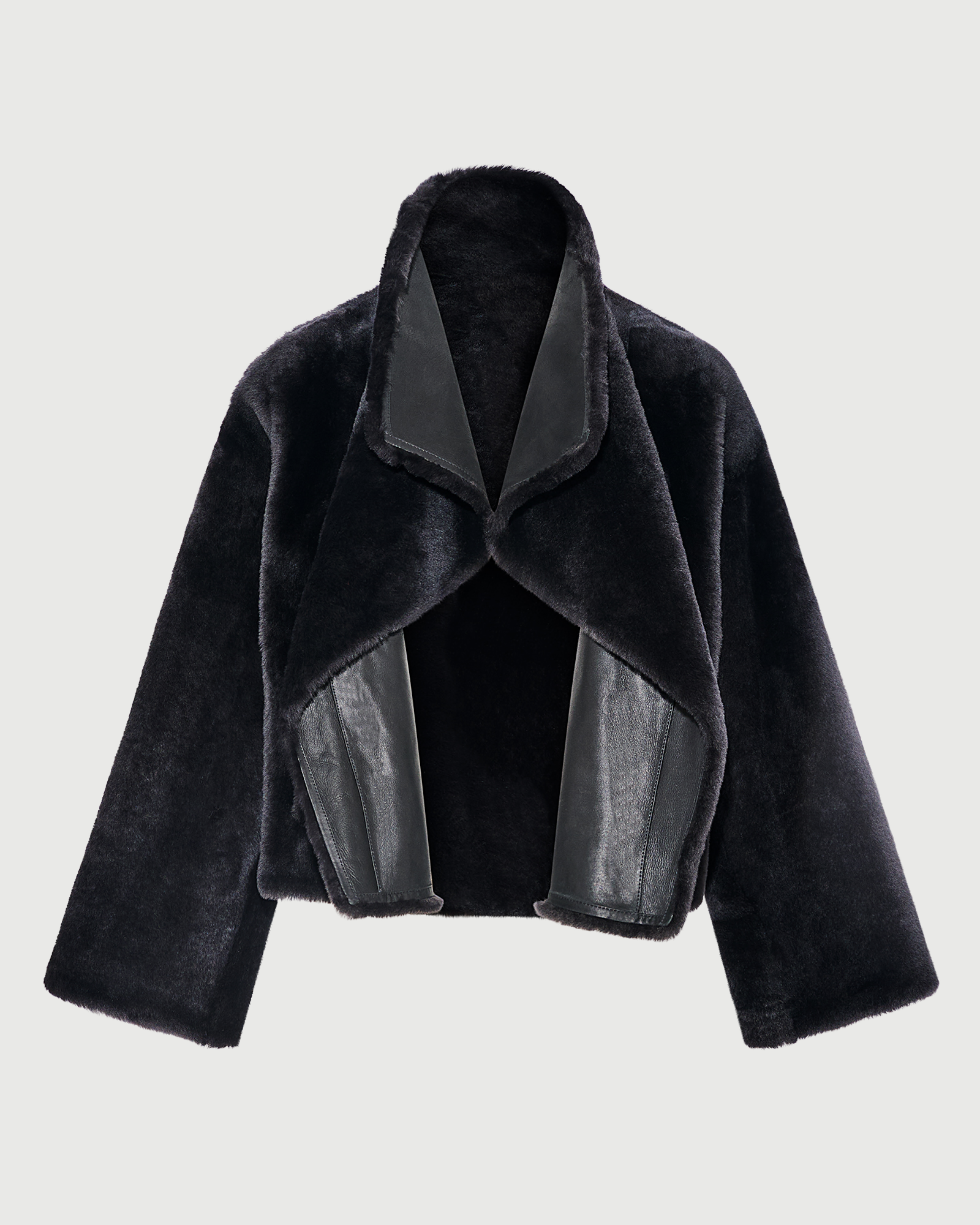 Reversible short Lacon lambskin shearling jacket - Yves Salomon - New Fall Winter Collection