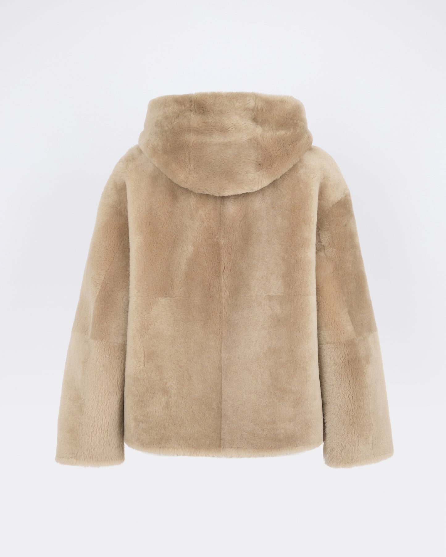 Hooded Merino lambskin shearling jacket - Yves Salomon - New Fall/Winter Collection