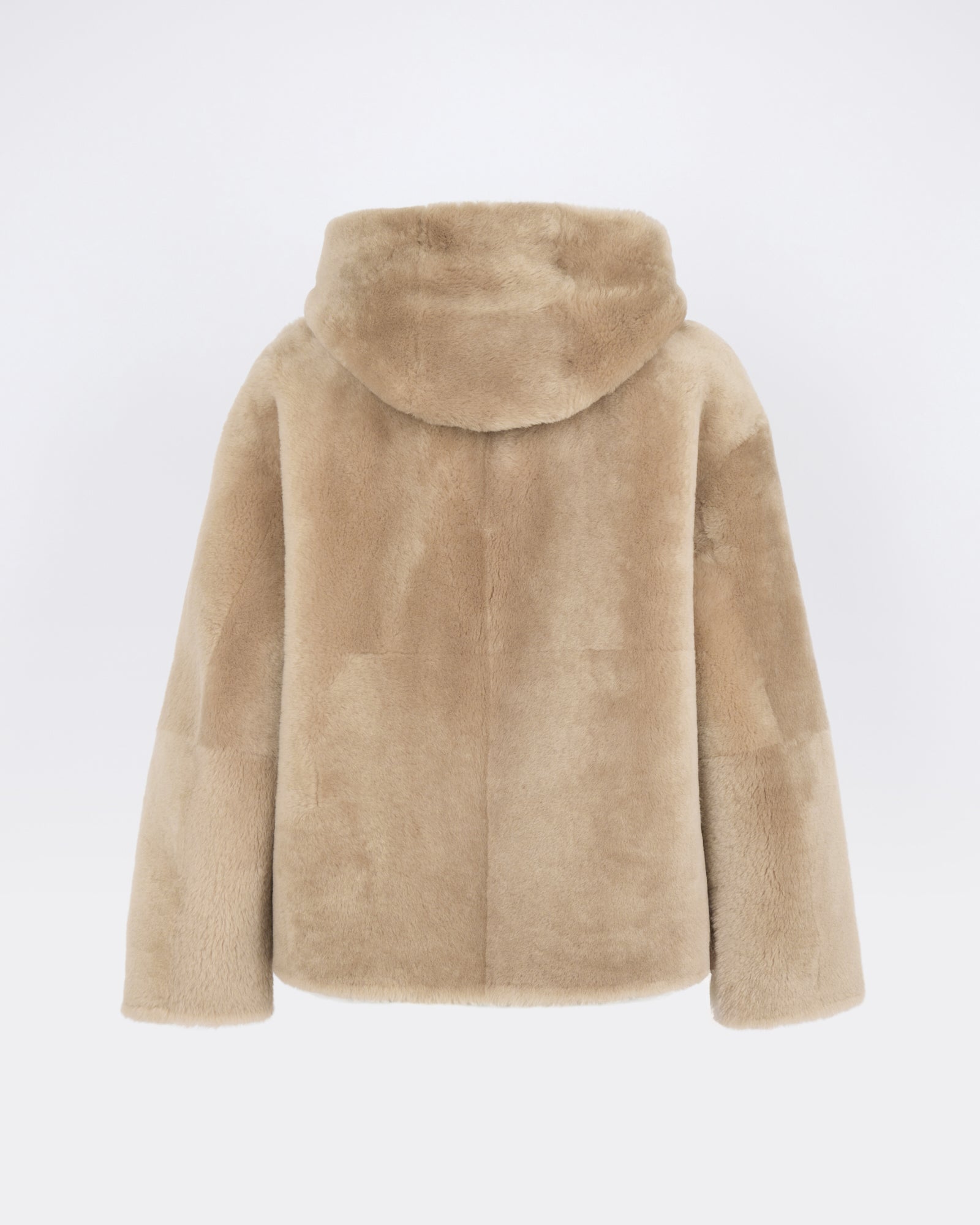 Hooded Merino lambskin shearling jacket - Yves Salomon - New Fall/Winter Collection