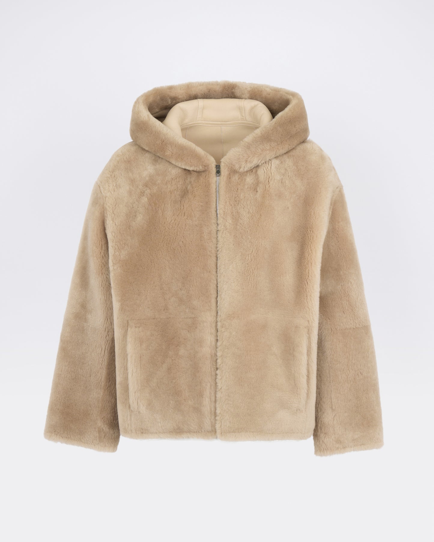 Hooded Merino lambskin shearling jacket - Yves Salomon - New Fall/Winter Collection