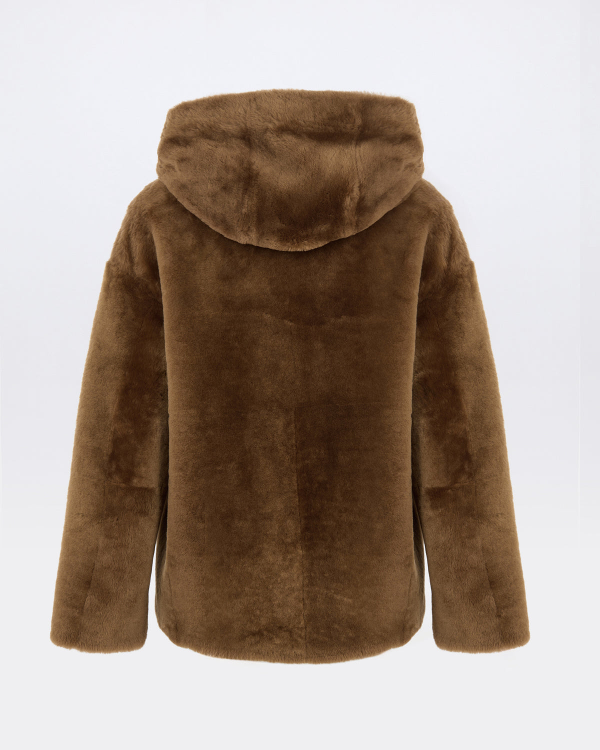 Hooded Merino lambskin shearling jacket - Yves Salomon - New Fall/Winter Collection