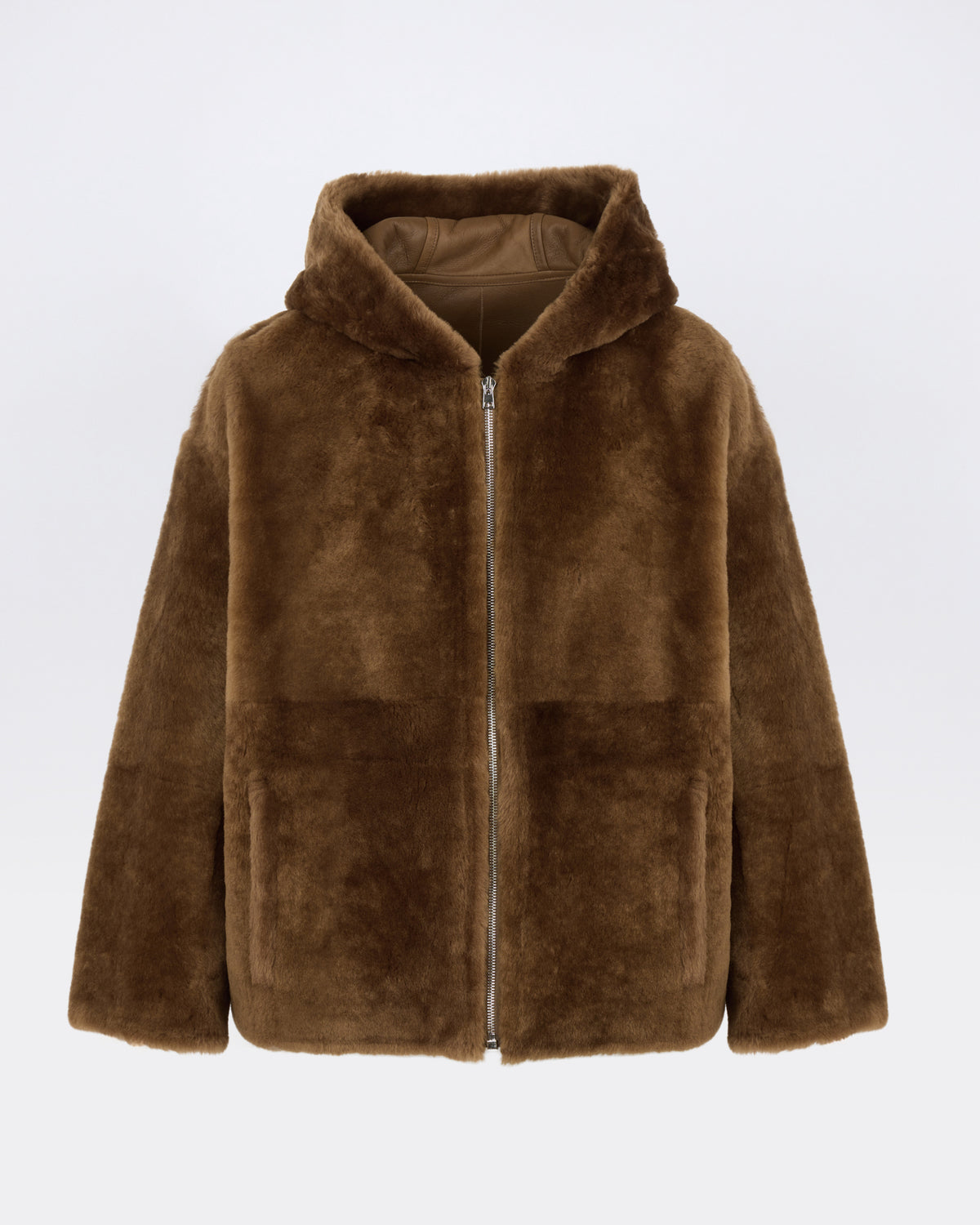 Hooded Merino lambskin shearling jacket - Yves Salomon - New Fall/Winter Collection