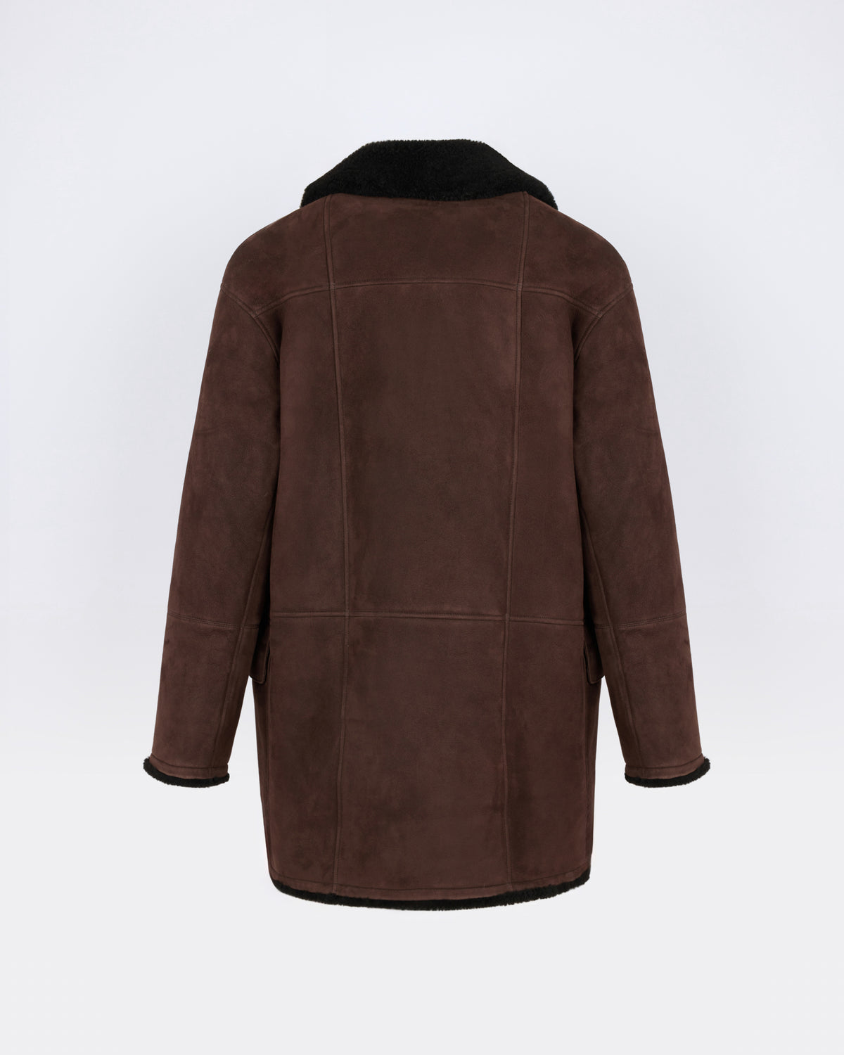 Curly Merino lambskin shearling pea coat - Yves Salomon - New Fall/Winter Collection