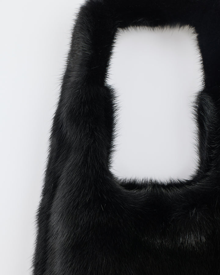 Mink fur bag with lamnskin details - New Fall/Winter Collection