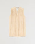 Long mink jacket with nylon lining