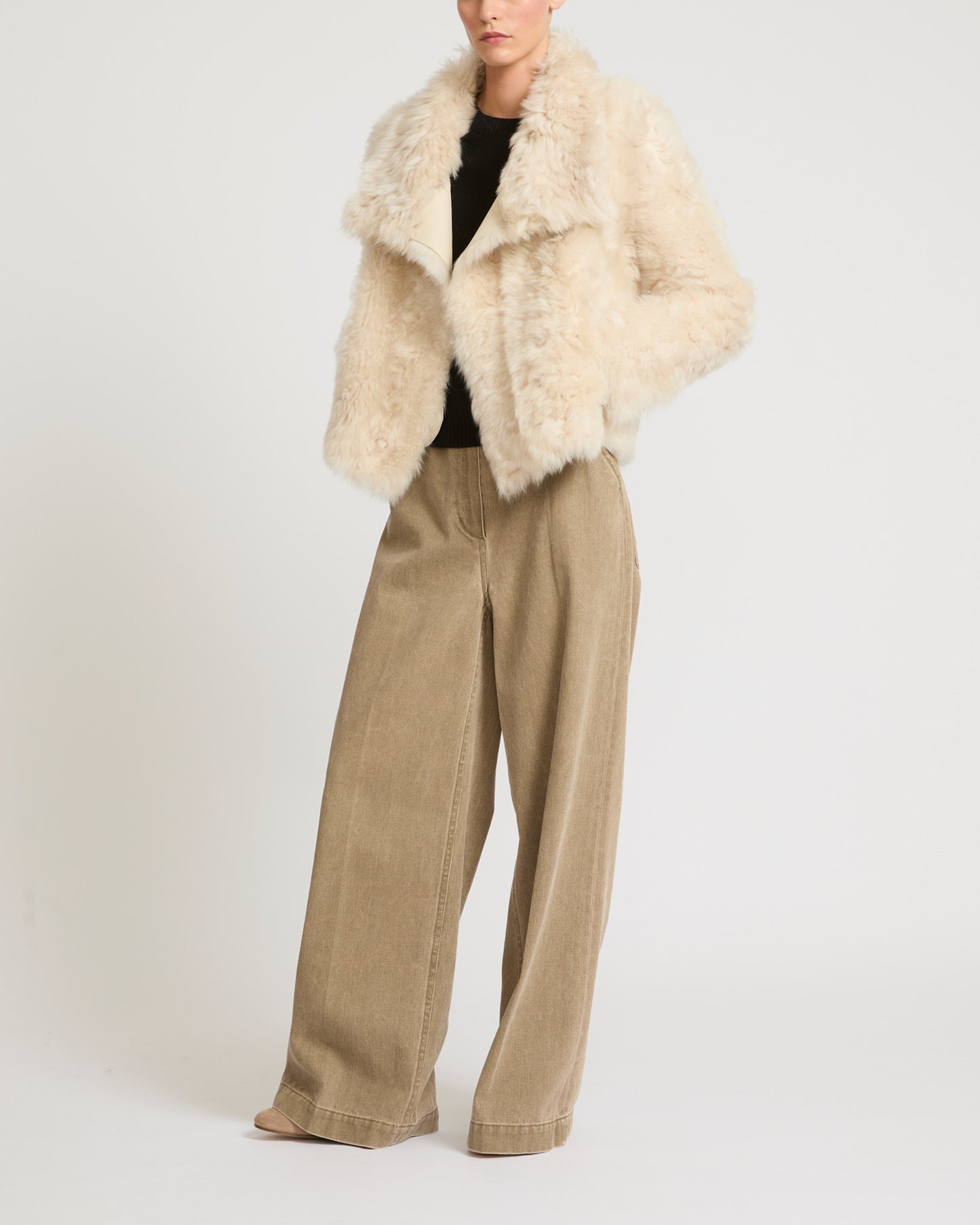 Short jacket in Toscana lambskin -Yves Salomon