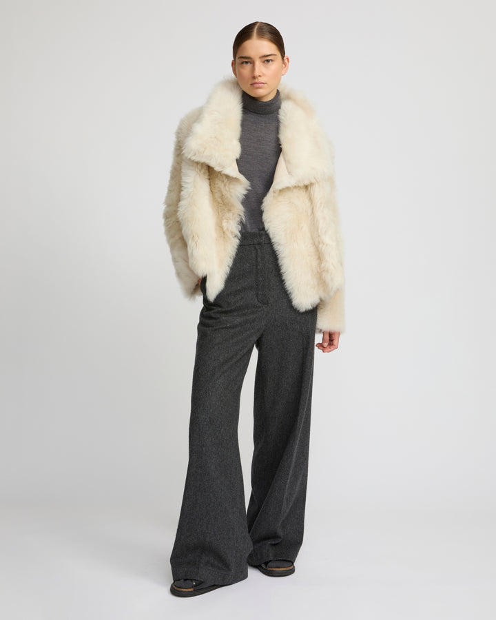 Short jacket in Toscana lambskin -Yves Salomon