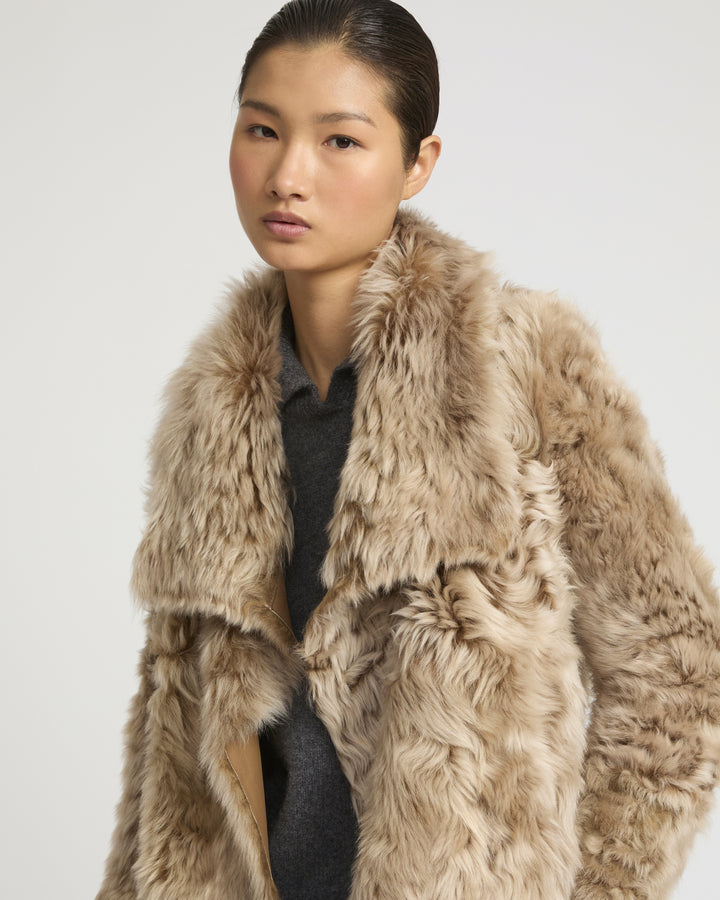 Short jacket in Toscana lambskin -Yves Salomon