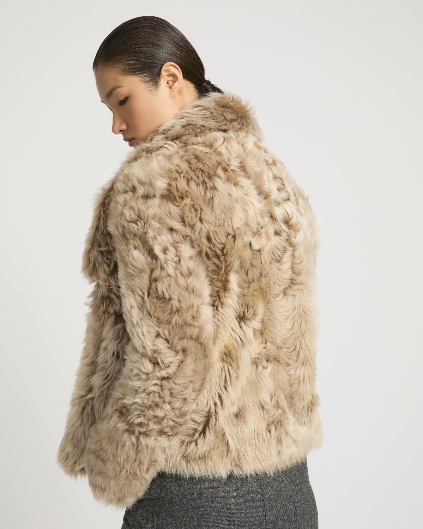 Short jacket in Toscana lambskin -Yves Salomon