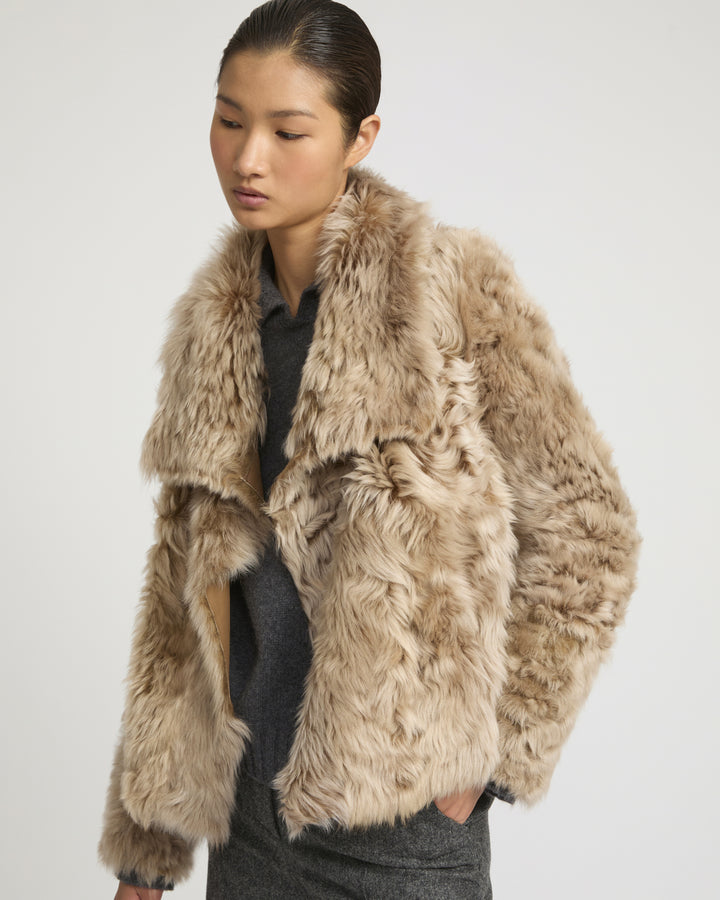 Short jacket in Toscana lambskin -Yves Salomon