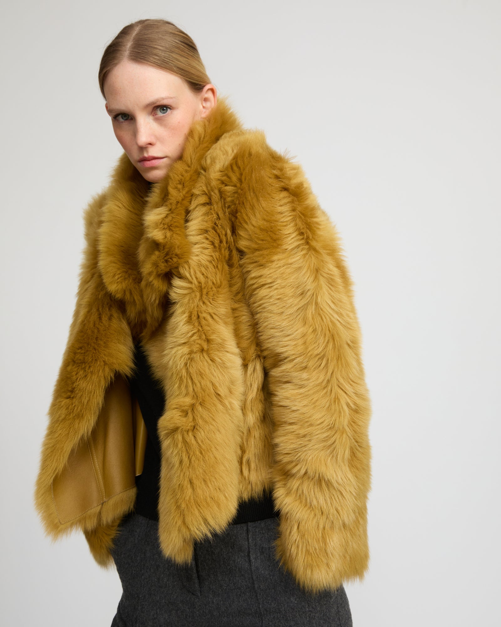 Short jacket in Toscana lambskin -Yves Salomon