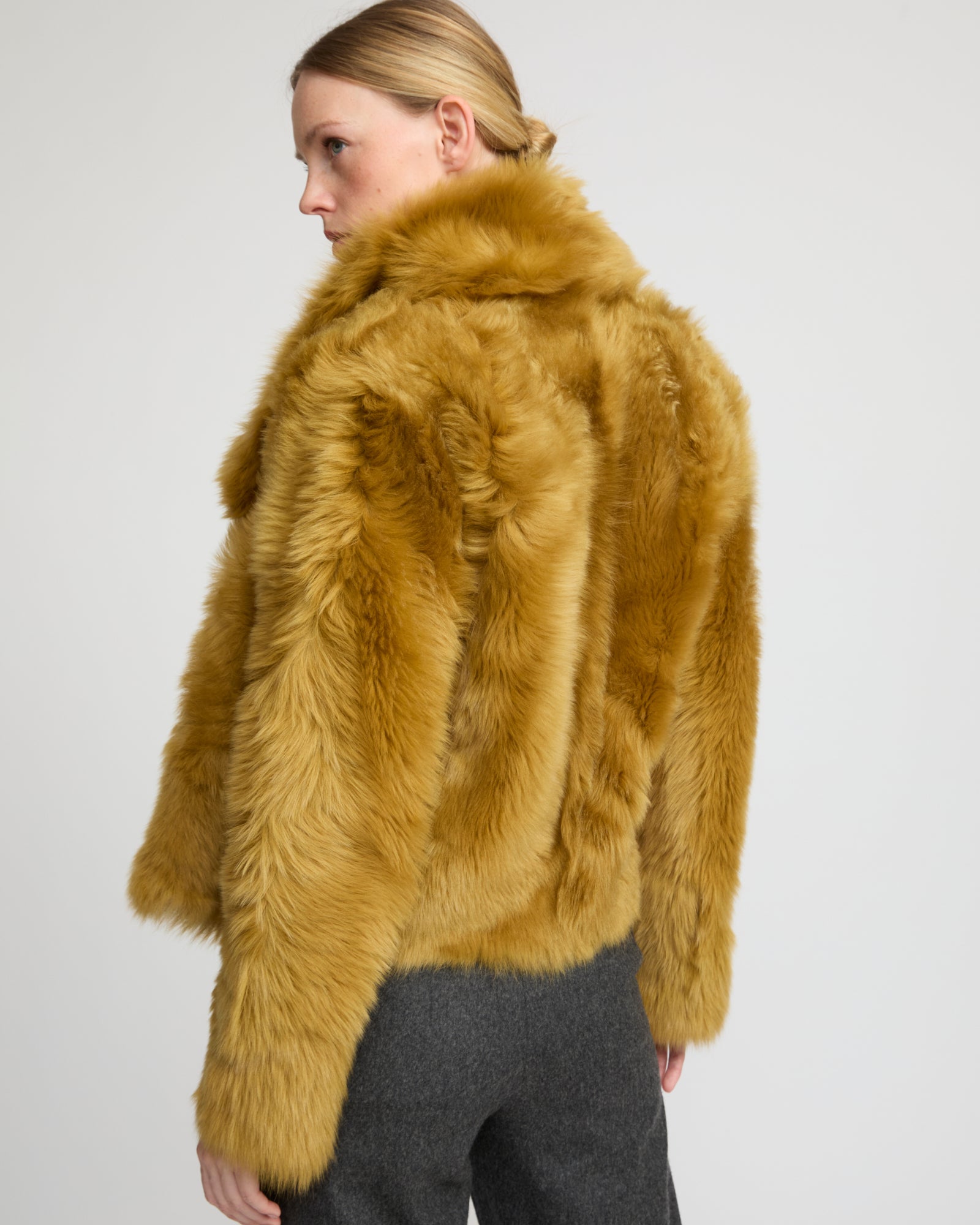 Short jacket in Toscana lambskin -Yves Salomon
