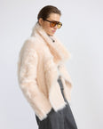 Short jacket in Toscana lambskin