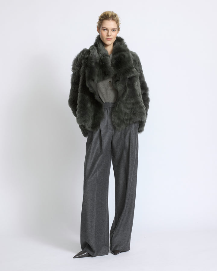Short jacket in Toscana lambskin - Yves Salomon - New Fall/Winter Collection
