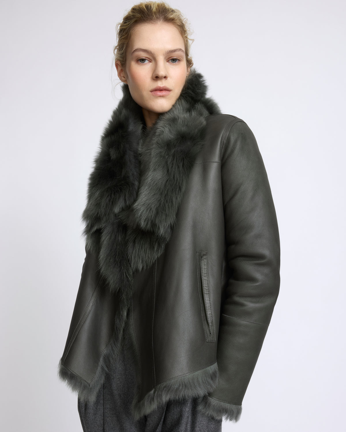 Short jacket in Toscana lambskin - Yves Salomon - New Fall/Winter Collection