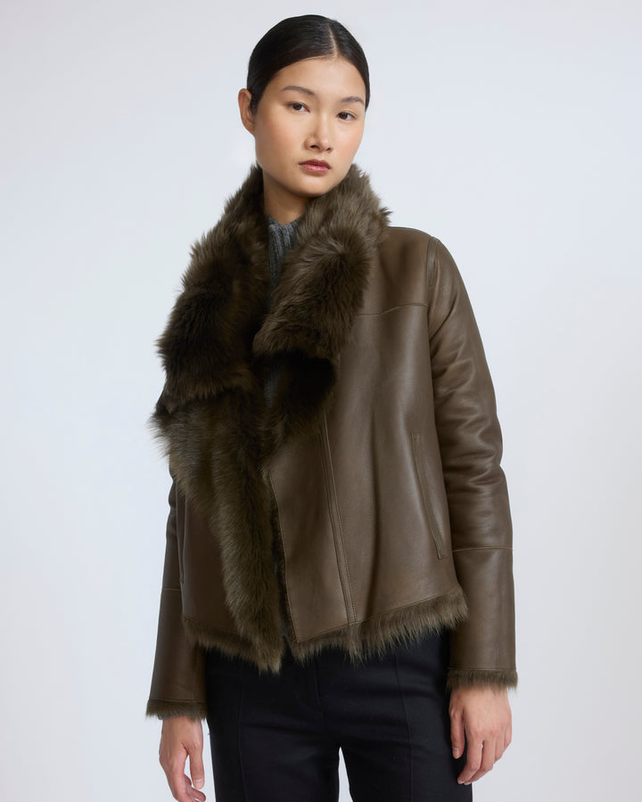 Short jacket in Toscana lambskin - Yves Salomon - New Fall/Winter Collection