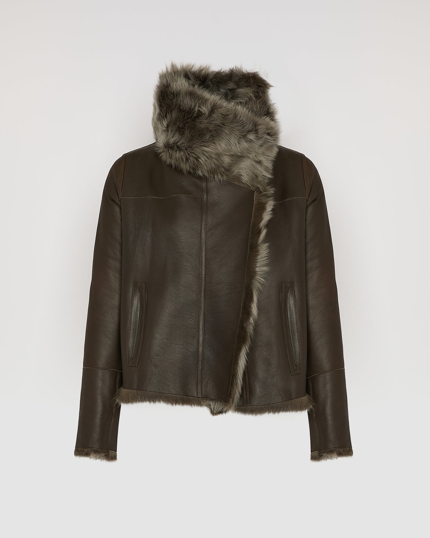 Short jacket in Toscana lambskin