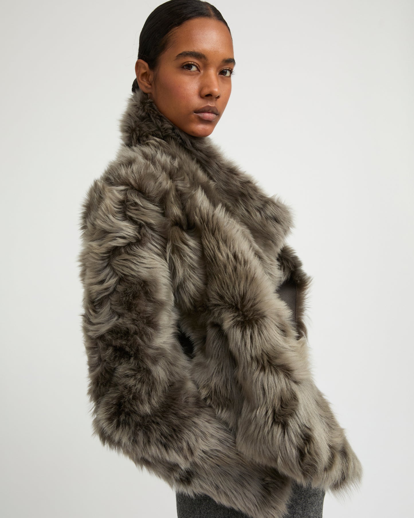 Short jacket in Toscana lambskin