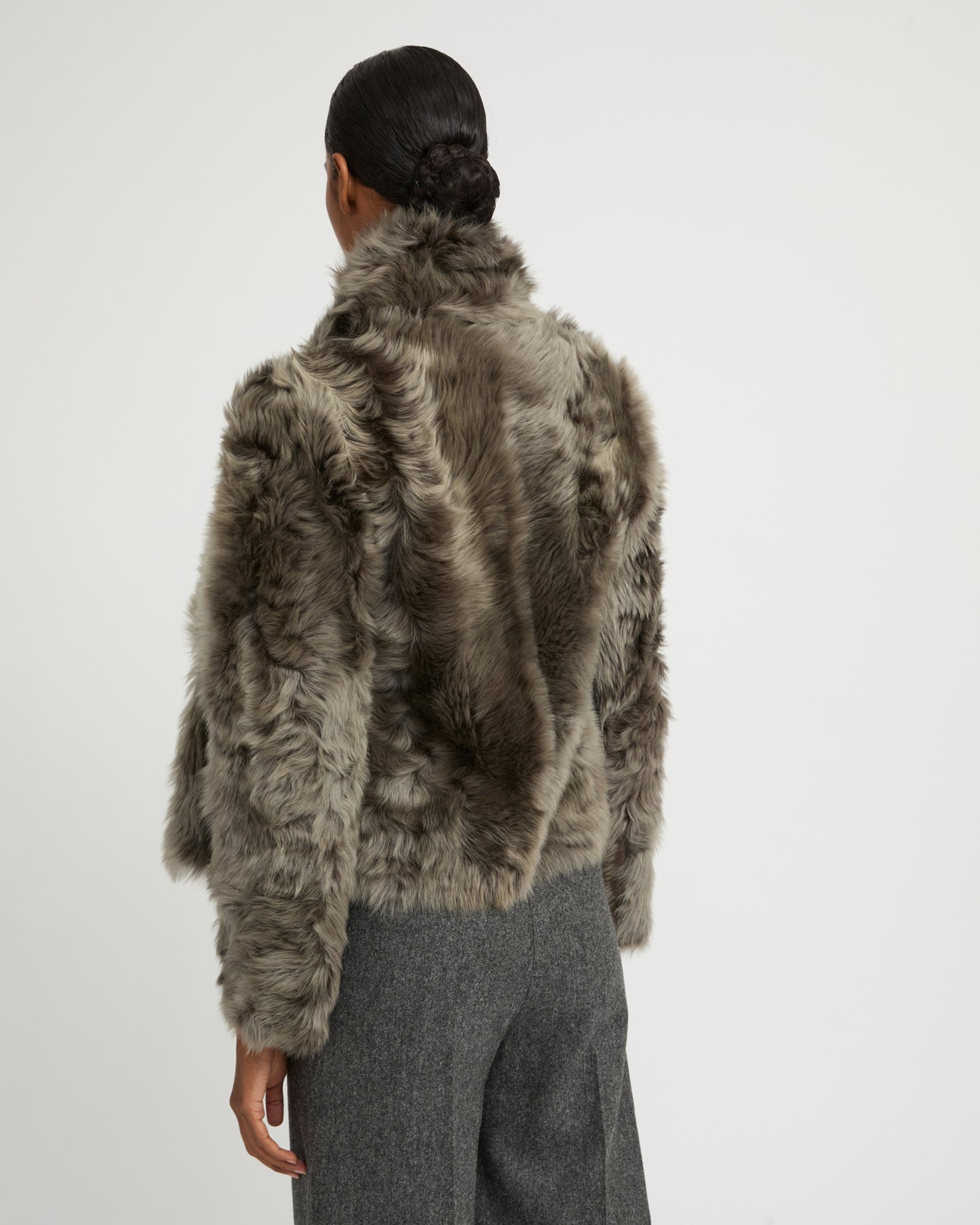 Short jacket in Toscana lambskin