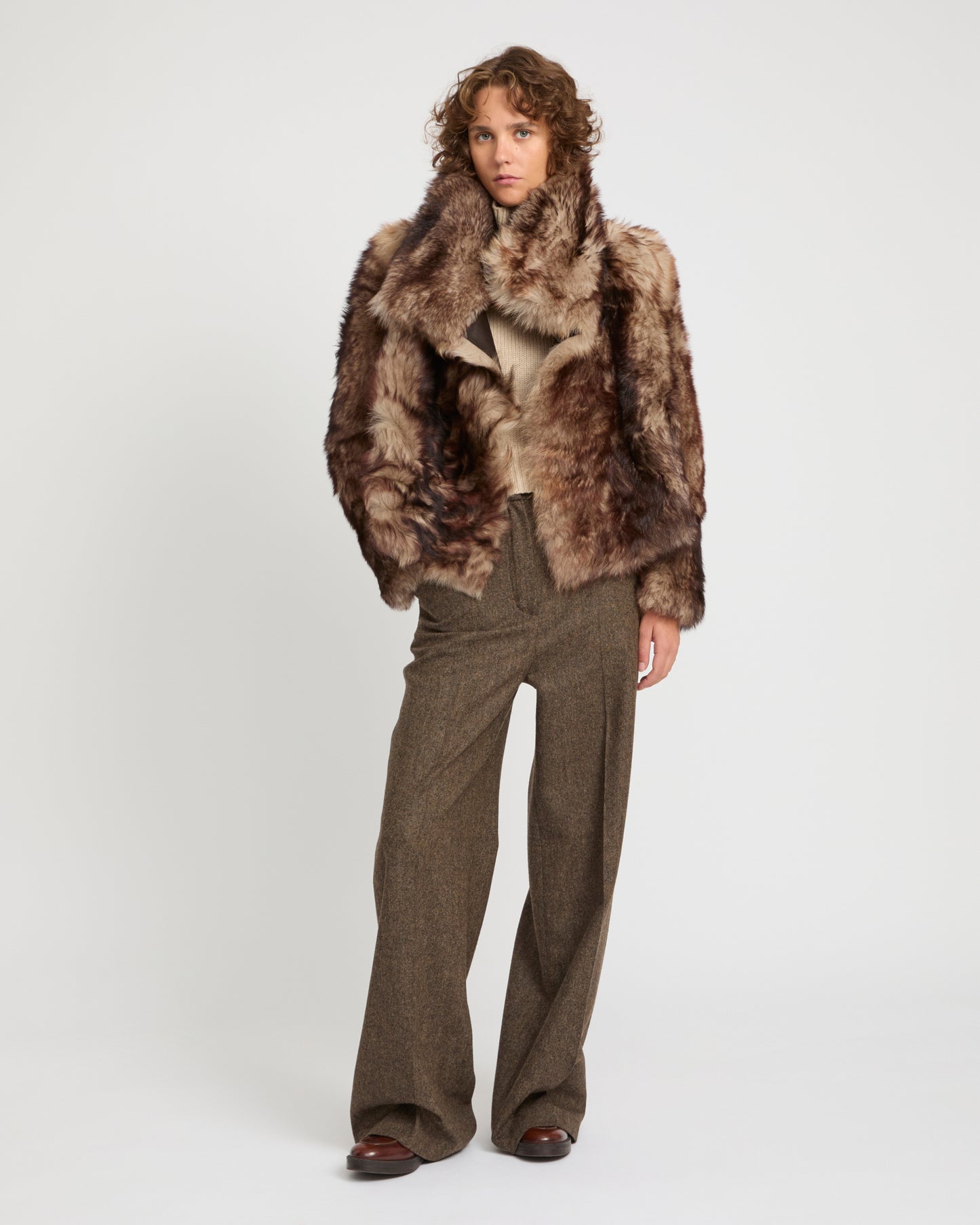 Short jacket in Toscana lambskin -Yves Salomon
