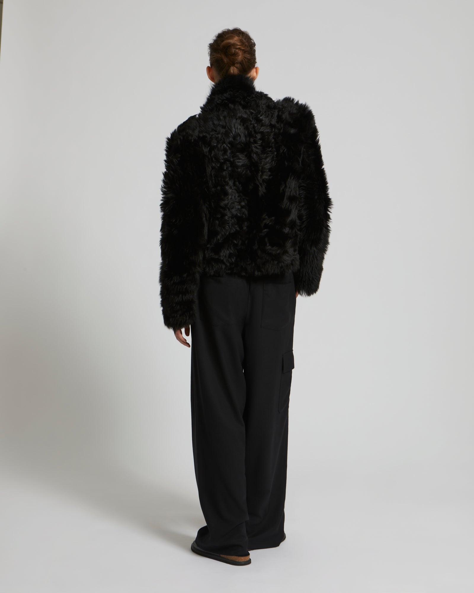 Short jacket in Toscana lambskin -Yves Salomon
