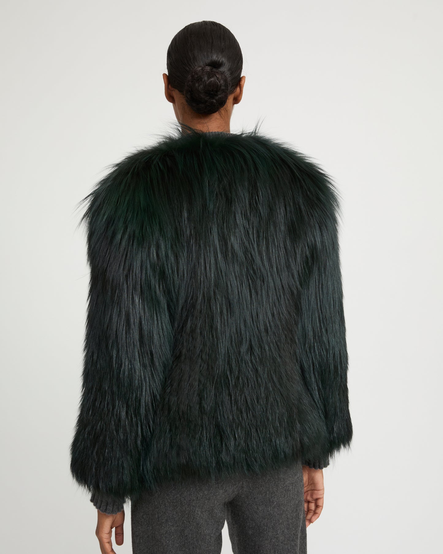 Knitted fox fur jacket -Yves Salomon