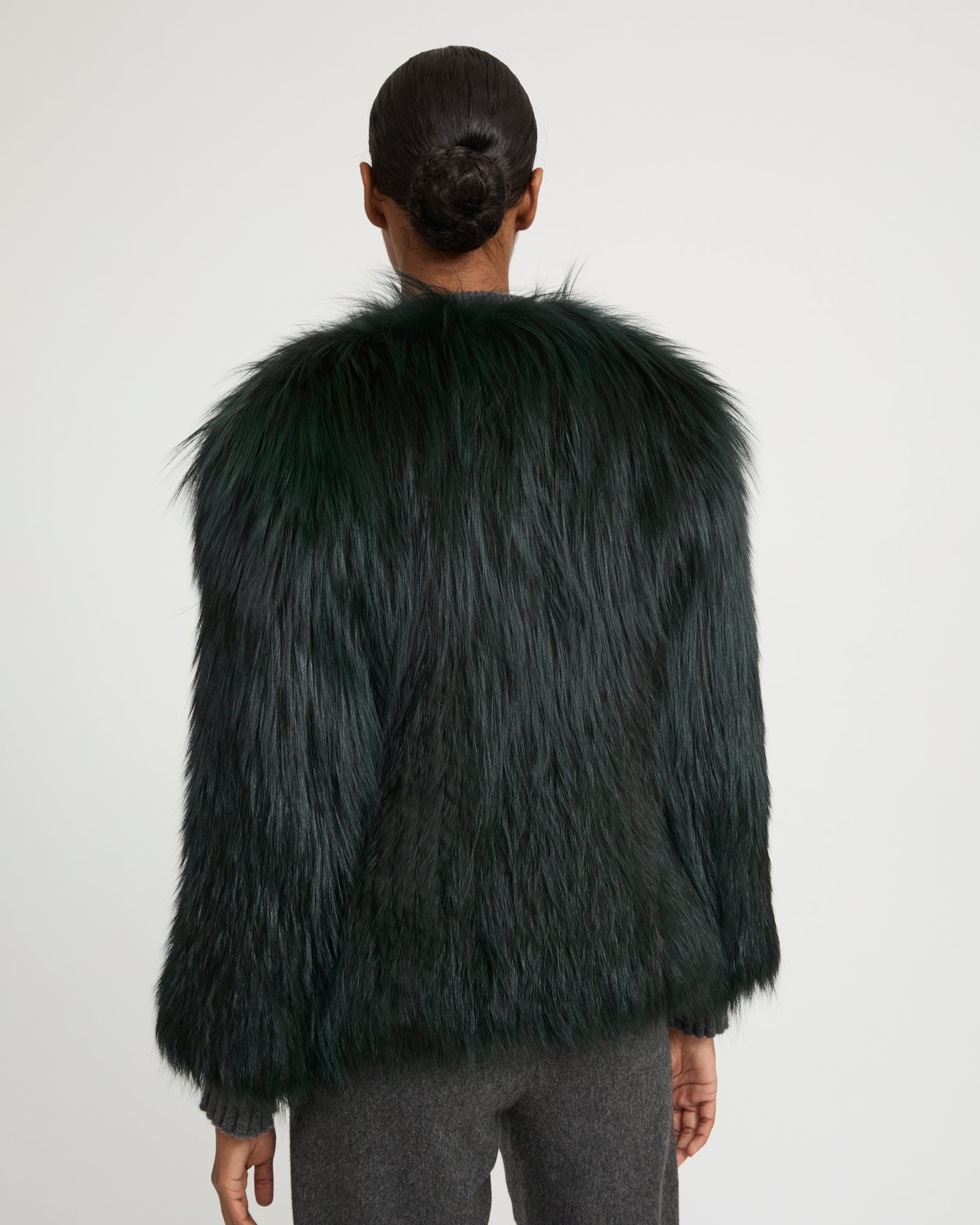 Knitted fox fur jacket -Yves Salomon
