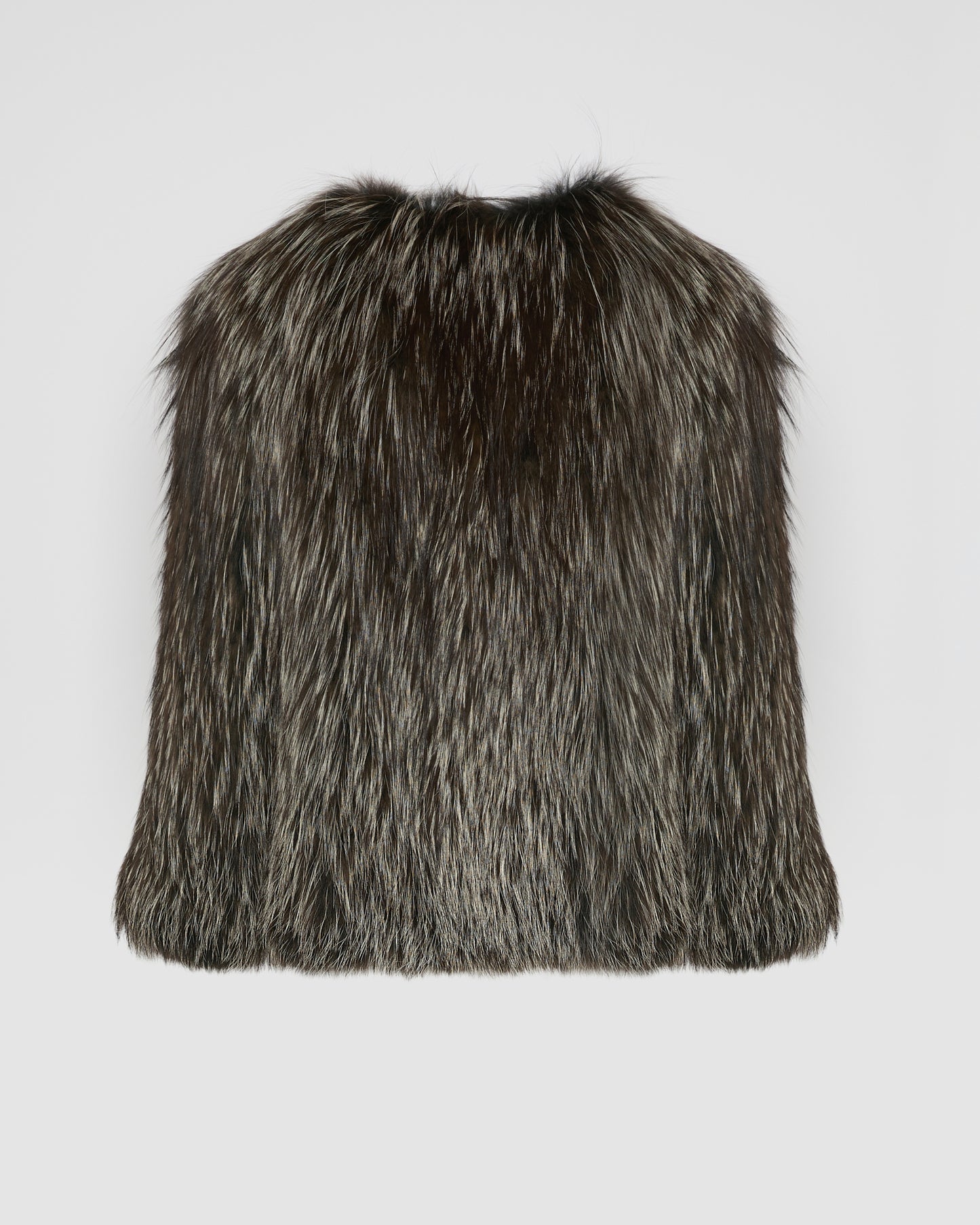 Knitted fox fur jacket